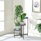 Lofaris Fashion Style Black Metal Plant Stand For Decoration